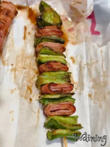 咕嚕咕嚕串燒漢口店豬肉蔥捲本人實拍｜炭火香氣十足、蔥香濃郁