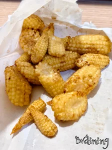玉米筍炸物推薦|炸物裡的蔬菜清新選擇 炸玉米筍|甜脆口感、吸附醬料的清爽炸物