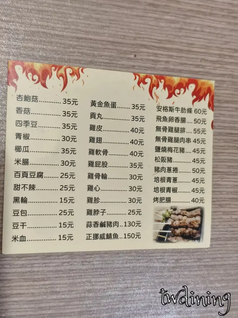 台中咕嚕咕嚕原味串燒漢口店的 Google 商家資訊，顯示平均消費與外帶服務。