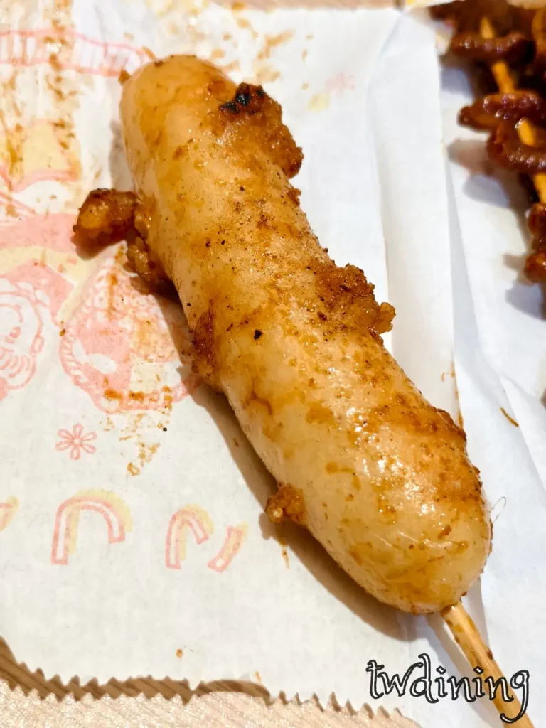 台中外帶宵夜首選的飽足感炭烤米腸。