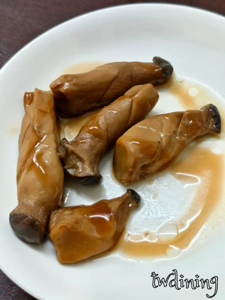厚切杏鮑菇 滷汁入味口感飽滿 twdining 滷杏鮑菇推薦|台中素食小菜